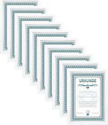 Produktbild von 2er 3er 5er 10er Pack Dokument Bilderrahmen 21x29,7 DIN A4 Urkunde Foto Rahmen - Farbe: 10er Pack Weiß