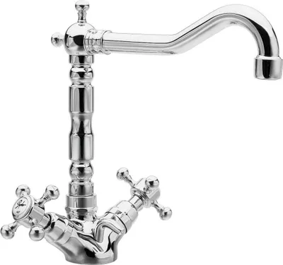 Obrázok produktu pre ANTEA umývadlová batéria s retro prívodom, vrátane vyskakovacieho odpadu, 240 mm, chróm