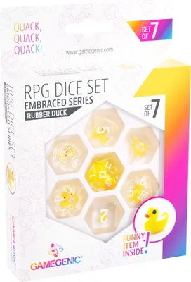 Obrázek produktu pro Gamegenic: Embraced Series - Rubber Duck - RPG Dice Set (7pcs)