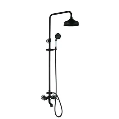 Produktbild von LAUFERI LAMEA schwarzer Wand-Brausemischer