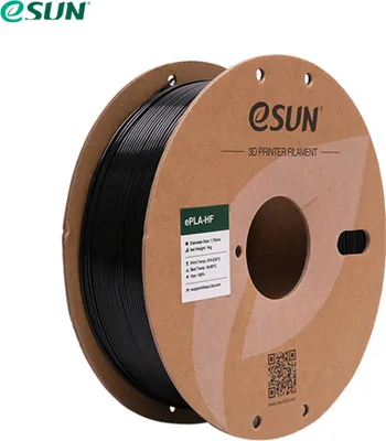 Obrázek produktu pro eSUN vysokorychlostní filament PLA 1,75 mm, filament pro 3D tiskárny PLA-HS, přesnost rozměrů +/- 0,05 mm, 1KG cívka (2,2LBS)eSun PLA plus 3D tiskový filament pro 3D tiskárny, černý