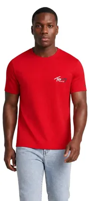 Produktbild von Tommy Hilfiger Jeans 519908 Herren T-Shirt Rot : Größe - L Größe: L