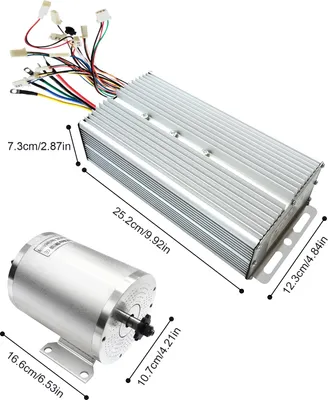 Obrázok produktu pre 3000W sada elektrického bezkartáčového motora, vysoké otáčky 6600 ot/min, odolná hliníková konštrukcia, strieborná farba