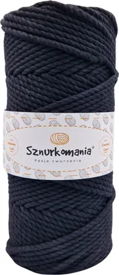 Produktbild von Makramee-Garn 5 mm 100 m 3-fädig, viele Farben, Baumwollgarn, Baumwollkordel 5 mm 3-lagig, Makramee-Kordel, Makramee-Kordel, Baumwollkordel, gehäkelt