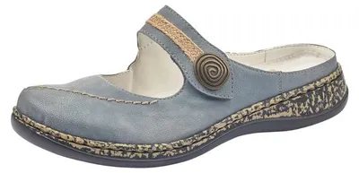 Produktbild von Rieker Damen 46391 Clogs, Blau Jeans 14, 40 EU