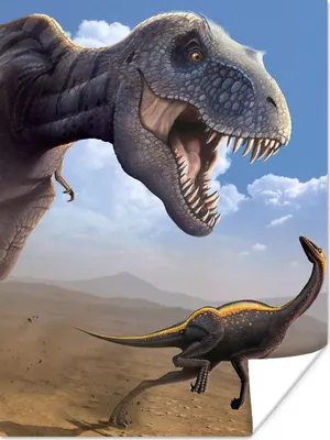 Produktbild von MuchoWow® Poster Dino - Wildlife - Zeichnung - Kinder - Kinder - Kinder 30x40 cm - Wandplakat - Poster Kinderzimmer