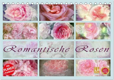 Produktbild von Romantische Rosen (Tischkalender 2025 DIN A5 quer), CALVENDO Monatskalender