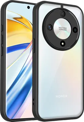 Produktbild von Hülle für Honor X9B/Magic6 Lite Transparente Rückseite TPU Bumper Stoßfest Handyhülle Schwarz