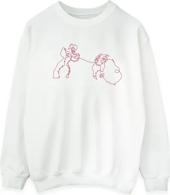 Produktbild von Disney - "Lady And The Tramp" Sweatshirt für Herren BI16986 (M) (Weiß)