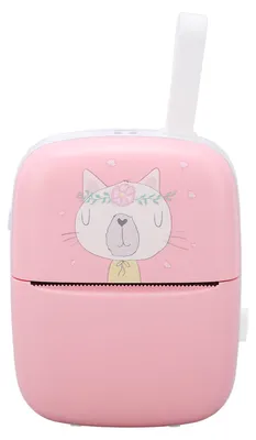 Zdjęcie produktu dla Mini drukarka – różowa, wielofunkcyjna, przenośna, mini, HD, WiFi, do drukowania zdjęć z telefonu komórkowego, tytułów, notatek, komunikatów o błędach i pytań – drukarka termiczna