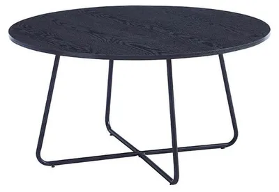 Produktbild von HOME DELUXE - Couchtisch Rund NOVARA 88 x 47 cm- Dark Oak|Sofatisch, Wohnzimmertisch, Wohnzimmer