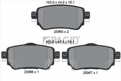 Produktbild von PAGID Bremsbeläge Satz Hinten Bremsklötze für RENAULT Kadjar (HA, HL) T2343N