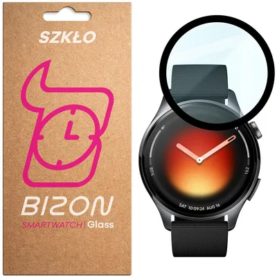 Produktbild von Hybrides Glas für Xiaomi Watch 5, Bizon Glass Watch Edge Hybrid, Schwarz