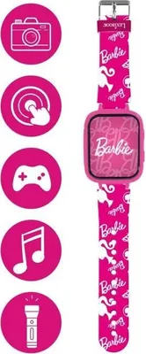 Produktbild von Barbie Kinder Smartwatch mit Farbdisplay, Kamera, 8 GB Speicherkarte, USB-C Aufladbar