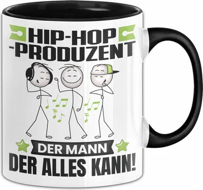 Produktbild von Hip-Hop-Produzent Tasse Geschenk für Hip-Hop-Produzent Der Mann Der Alles Kann Geschenkidee zum Geburtstag (Schwarz)