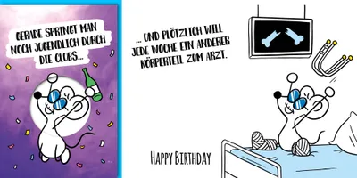Produktbild von Geburtstag - Glückwunschkarte im Format 11,5 x 17 cm mit Umschlag