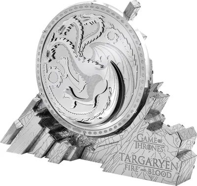 Zdjęcie produktu dla Metal Earth Targaryen Sigil, Zestaw do budowania, Metal