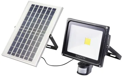 Zdjęcie produktu dla Sygonix SY-5461112 Reflektor solarny z czujnikiem ruchu, 50 W, barwa światła: biała neutralna