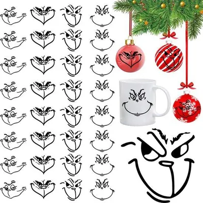 Produktbild von 32 Stück Keramikkerzenhalter DIY Vinylstickers für Kerzenständer, Keramikkerzenhalter, Keramikkerzenhalter für Tisch, Wand und Raumdeko