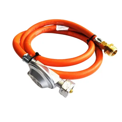 Zdjęcie produktu dla Zatechs US Zestaw do konwersji propanu i butanu Wąż gazowy z regulatorem 2 m 37 mbar Ø9,0 mm 21,8 mm gwint x 3/8" przyłącze wraz z adapterem 1" Grill gazowy Promiennik ciepła