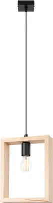 Immagine prodotto di Lampada a sospensione CELARO in legno naturale, 1xE27x15W, metallo, dimensioni: 133x24x8 cm, IP20, Pure Lume