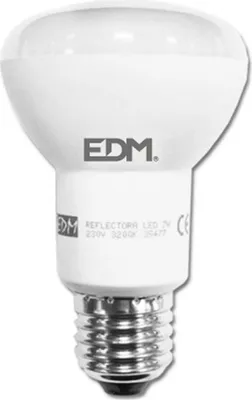 Imagen del producto de Bombilla LED EDM 35477 F, 7 W, 48 W, 37 W, casquillo E27, 600 lúmenes, 470 lúmenes, diámetro 6,3 x 10 cm, reflector (3200 K)