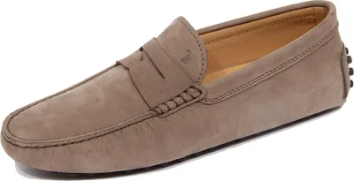 Produktbild von G5672 mocassino uomo TOD'S grey nabuk leather loafer man