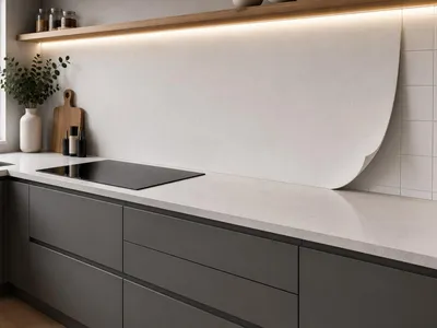 Obrázek produktu pro Samolepicí panel do kuchyně – BETON světlý 60 x 280 cm