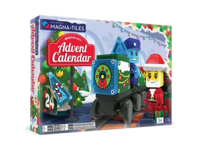 Obrázek produktu pro Magna Tiles Magnetická stavebnice - Adventní kalendář (34 ks)
