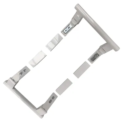 Produktbild von Türgriffsatz passend wie Liebherr 9096036 für KühlGefrierKombination Kühlschränke