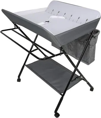 Produktbild von Baby-Wickeltisch – Wickeltisch – Für die Babypflege – Klappbar und verstellbar – 80 x 63 x 93-99 cm