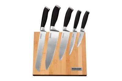 Image de PORKERT Set de couteaux Eduard avec bloc en bambou