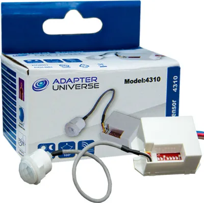 Immagine prodotto di Mini rivelatore di movimento da incasso PIR 230V ad infrarossi 800W LED 360°