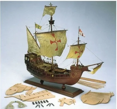 Produktbild von Krick Bauplan Santa Maria 1:50