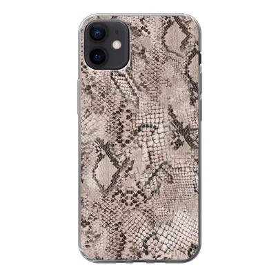 Produktbild von MuchoWow® Handyhülle Schutzhülle Hülle für iPhone 12 mini Tiermuster - Grau - Schwarz Silikon Softcase Handy Hülle - Bild
