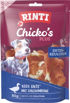 Produktbild von Rinti Chicko Plus - Entenkeulchen 80 g