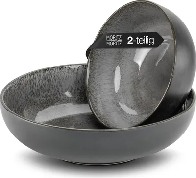Produktbild von Moritz & Moritz VIDA Servierschale 2tlg. anthrazit