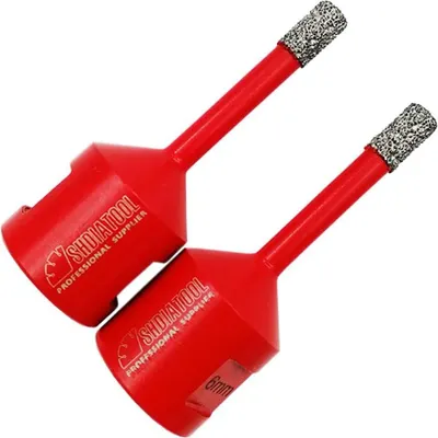 Produktbild von Forets Diamant 2-teilige 6-mm-Futterbohrer mit M14-Feilen für einen Sekundenschnitt in Carrelage-Porzellan-Granit-Marmor