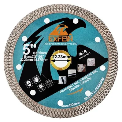 Image de Disque à carreaux, lame diamantée, coupe rapide, 2 pièces de 125 mm