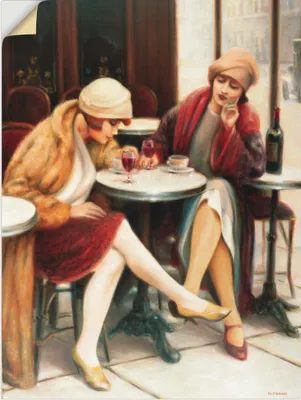 Produktbild von ARTland Wandbild, selbstklebend Cafe II Größe: 45x60 cm