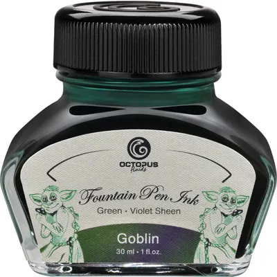 Produktbild von Füllfederhaltertinte, Goblin Sheen Ink, glänzende grüne Tinte