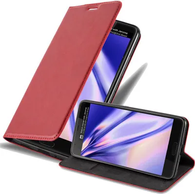 Produktbild von Cadorabo Hülle für HTC U ULTRA Schutz Hülle in Rot Handyhülle Etui Case Cover Magnetverschluss