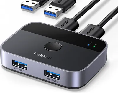 Immagine prodotto di Switch / Switch Usb 3.0 (2X2) Ugreen Cm757, 5 Gbps + 2X cavo Usb 1,5M