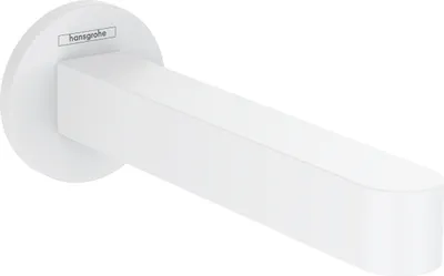 Produktbild von hansgrohe Wanneneinlauf Finoris Wandmontage, Ausladung 174mm, mattweiß
