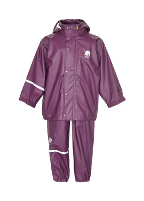 Produktbild von CeLaVi Kinder 100 % Wasserdichtes Regen-Set – PolyurethanRegenjacke und Regenhose, Windd