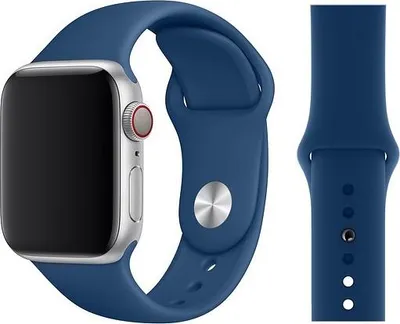 Produktbild von Original Apple Sport Armband S/M + M/L 38/40/41mm MTPC2ZM/A Blue Horizon