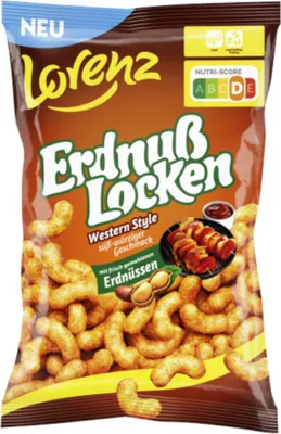 Zdjęcie produktu dla Lorenz płatki orzechowe western o słodko-pikantnym smaku 150g
