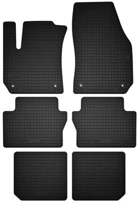 Image de Tapis en caoutchouc 3 rangées, 7 places pour : monospace Opel Zafira B (de 2005 à 2011)