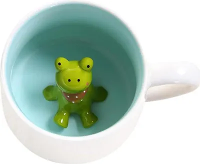 Image de Mignon Grenouille Tasse à café Céramique 3D Animal Bol du matin Thé Lait Boisson du matin