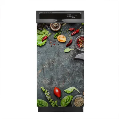 Produktbild von Magnete Dekorative 45x80 cm Küche Magnetmatte Spülmaschine - Gewürze Gemüse